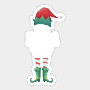 The Papa Elf Christmas Matching Pajama Family Party Gift Sticker